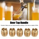 5 Pcs Beer Tap Handle Beer Tap Handles Manual Install Nuts For 3 8in   16 Unc