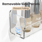 6-pack Acrylic Nail Polish Wall Mounted Organizer Shelves - Clear Display 15 