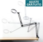 Magnifying Glass Desk Lamp With 3-section Swing Arm And Big Clamp  Magnifying 