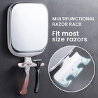 Shower Mirror Fogless Shaving Anti Fog Shaving Mirror W  Razor Holder