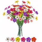 6bundles Artificial Flowers For Indoor no Fade Fake Plastic Flowers Faux
