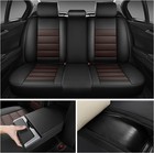 Leather Car Seat Covers For Audi Q3 2015-2025 2026  Full Set 5 Seats
