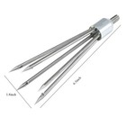 5-prong Fishing Fish Frog Eel Salmon Barbed Stainless Spear Gig M8 Long Nut 1pc