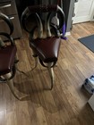 Unique Steer Horn Chair With Leather Seat  Both Chairs Are In Very Good Shape 