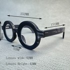 Eyeglass Frames Round Vintage Handmade Buffalo Horn Matte Man Glasses Frames