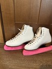 Riedell White Figure Ice Skates Womens Size 6 Usa