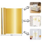  Permanent Vinyl Vinyl Compatible With Cutting Machine - 12  X 10ft Chrome Gold