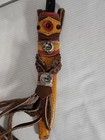 South American Machete Decorative Knife W  Leather Sheath 7 25  Blade -read