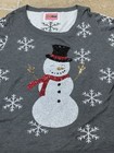 Tipsy Elves Women   s Gray Snowman Snowflake Sequin Crewneck Sweater  xl