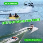 4-6k 60ft Boat Tow Rope For Tubing  Fits 1-4 Person Towable Green   Black 4k
