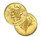 Mercury Gold Dime Round  9999 Fine Pure Gold Collector Coin