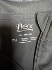 Iflex Women s 3xl Black Zip Front Scrub Jacket Solid Polyester Blend
