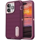 Kickstand Case  Purple Heavy Duty Cover For Apple Iphone 14 14 Pro 14 Pro Max  