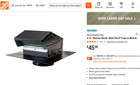 4 In  Goose Neck Vent Roof Cap In Black By Master Flow Price To Sell Quick