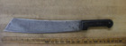 Vntg Unbr  Quality Machete bolo Knife   Leather Sheath 1lb 13 3oz 20-3 8  xlint 