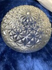 Vintage Clear Glass Starburst Ceiling Light Cover Dome Globe Shade 8     Fitter