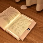 Usb Rechargeable Led Book Light Stepless Dimming Clip Reading Night Light
