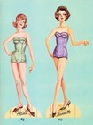 Vintage Uncut 1962 Fashion Show Paper Dolls rare Dell Set  1 Top Reproduction