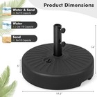19 5  Fillable Round Umbrella Base Stand Holder Patio Heavy-duty Pole 1 5  1 9 