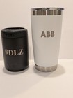Yeti Rambler 20oz Tumbler White   Can Colster Black - Authentic - New Other