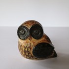 Vintage Stoneware Owl Mom And Baby Owlet Figurines By Otagiri Japan Omc