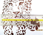 Leopard Stencil Reusable Skull 10 Mil Mylar Big Cat Leopard