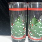 Set Of 4--vintage Durobor Waechtersbach Christmas Tree Pattern Highball Glasses