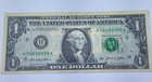 2021  1 Dollar Federal Reserve Bank Note  Serial  H06099399 A  Error Heavy Ink 