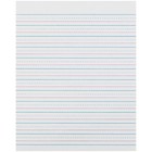 8  X 10 5  Sulphite Handwriting Paper Dotted Midline  White
