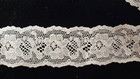 Vintage antique  White  Insertion  Cotton Leavers Lace  9 Yards