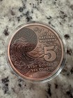   999 Fine Copper 5 Oz    natural Wonders - Grand Canyon    Colorized Coin Round