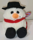Vintage Puffkins Flurry Snowman Christmas Le 4  Plush Stuffed Animal Toy Swibco