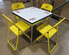Squirt Complete Metal Table 4 Chairs-porcelain-mexican-restaurant-bar-30x30