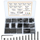 765 Pcs M3 Screws Bolts And Nuts Assortment Kit  Small Hex Socket Head Cap