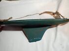 Vintage  Wood Boat Pond Yacht Display Ship Sailboat As-is 14  Long No Sails