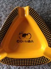 Cohiba 50th Anniversary Ashtray Black   Yellow Limited Edition Habanos Used