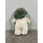 Plush Snowman Eden Toys Unisex White Good Vintage Green Hat Scarf