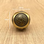 Brass Rotating Sphere Toy Six Sides Spinner Three Bulls Coin Vintage Desk Decor
