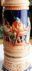 Vintage Reuge Swiss Musical Beer Stein 12  Lidded Tankard Alpine Tavern