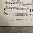 Remember Pearl Harbor Sheet Music Vintage 1941