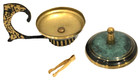 Vintage Jewish Brass Spice Server Judaism Jerusalem Israel Hebrew Judaica