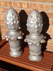 Vtg  1  Cast Iron Pineapple Finial Detroit Street Light Lamp Topper Circa 1916