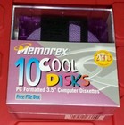 Memorex 2hd 3 5  Computer Diskettes 10 Pack Pc Format Cool Disks W  Box - Sealed