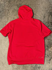 Nike Atlanta Braves Hoodie Shirt Men Xl Red Mlb Baseball Short Sleeve Therma-fit