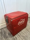 Vintage 1950s Coca-cola Acton Metal Picnic Cooler W  Tray   Lid Coke Advertising