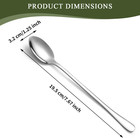 Long Handle Iced Tea Spoons 12 Pieces 7 87   Stainless Steel Coffee Spoon  Ice C