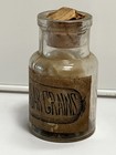 Antique Calabar Glass Pharmacy Bottle Apothecary Pharmaceutical Original Label