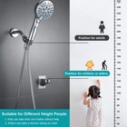 Handheld Shower Head With On Off Switch built-in Power Spray 7-setting High P   