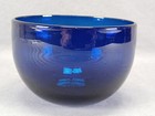 Antique Early 19th Century British Bristol Cobalt Hand Blown Glass Finger Bowl