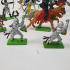 Vintage Britains Deetail Figures Medieval Knights Mounted Horses Lot Of 12 Turks
